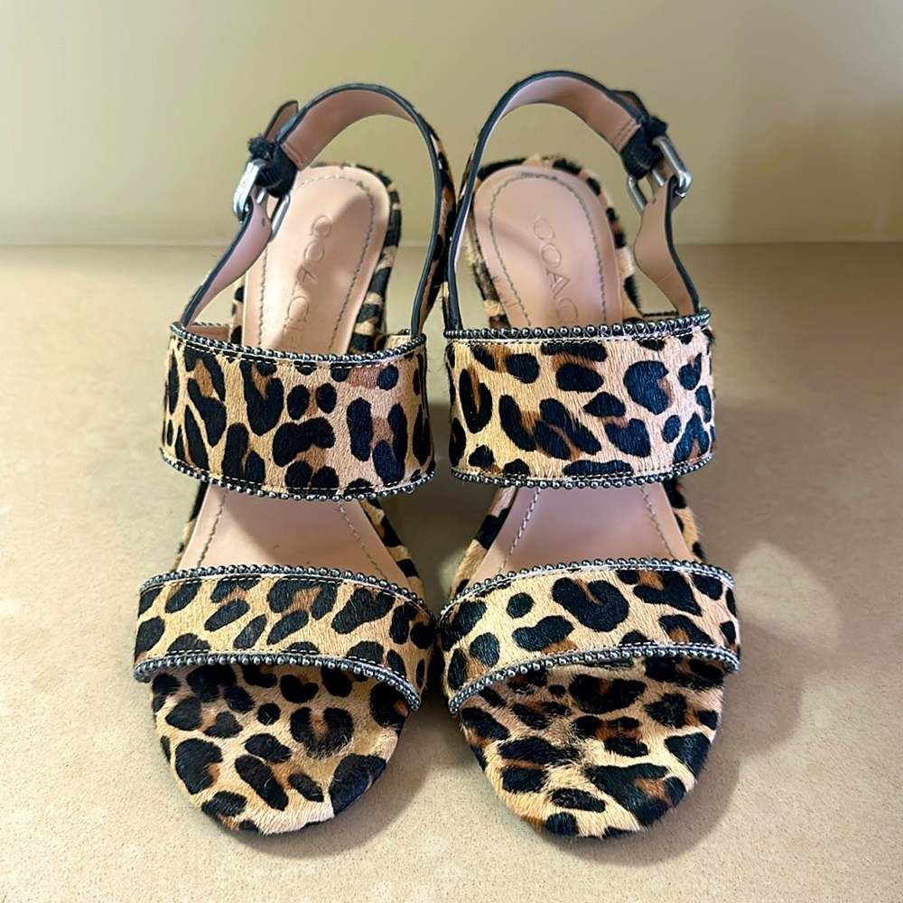 Coach Cheetah Print heels